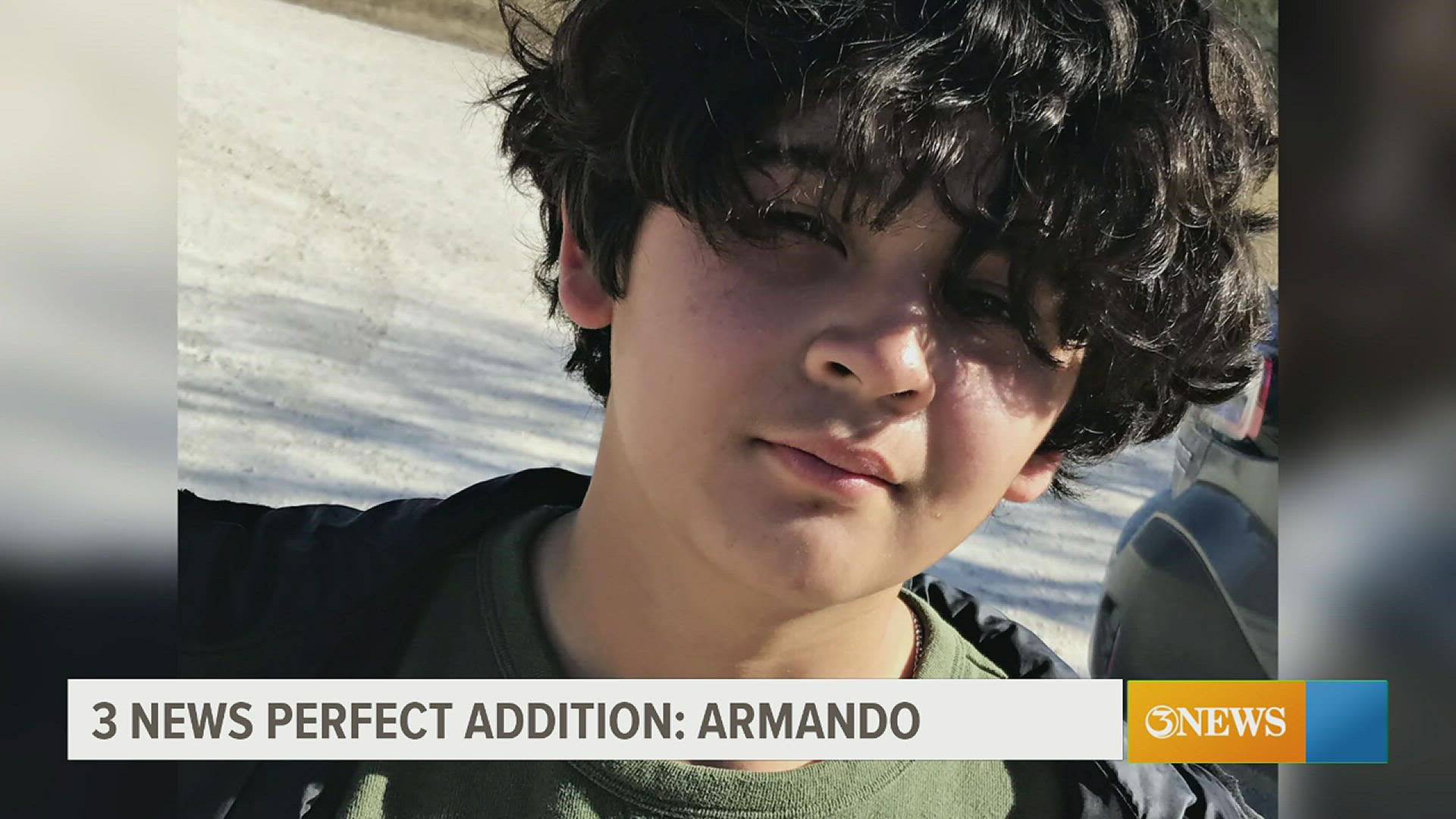 Armando is an 11-year-old who loves all things outdoors -camping, fishing, and swimming. He is looking for a forever family!