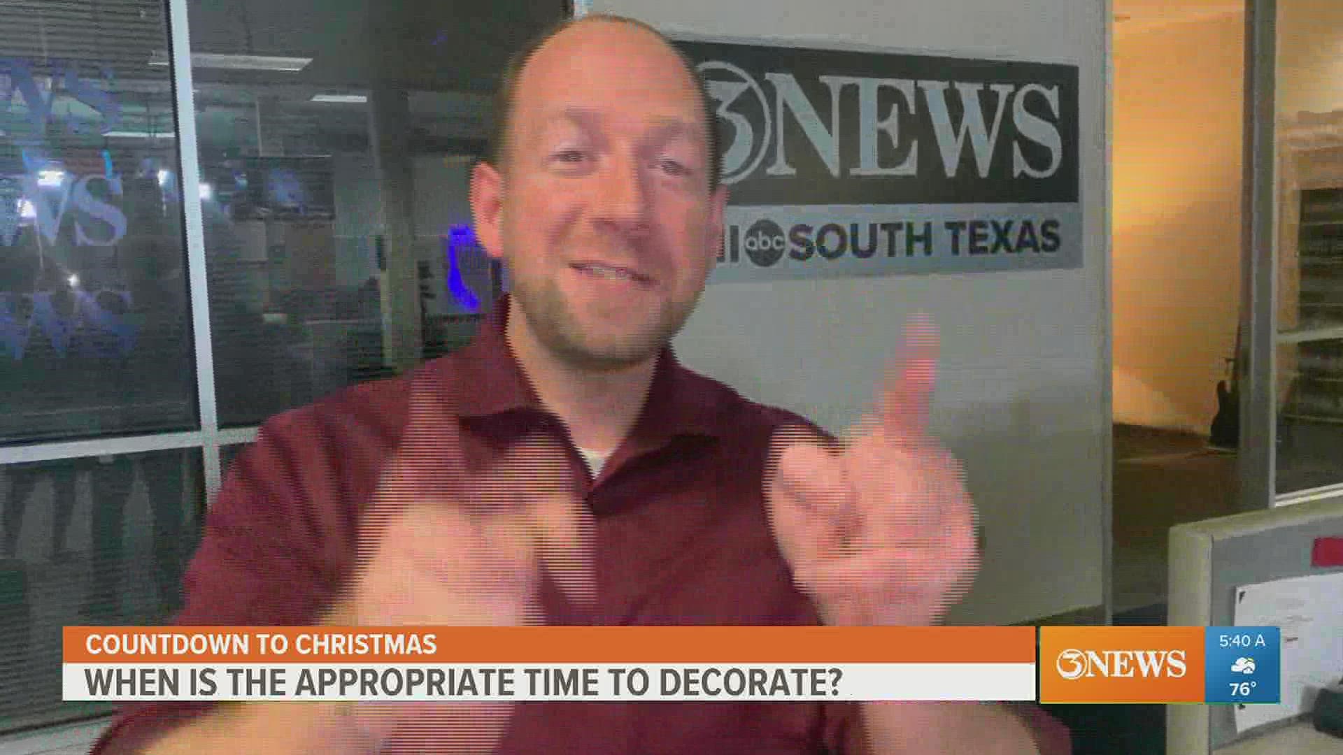 We asked our 3NEWS team members the question of the year: when is the appropriate time to start decorating for Christmas?