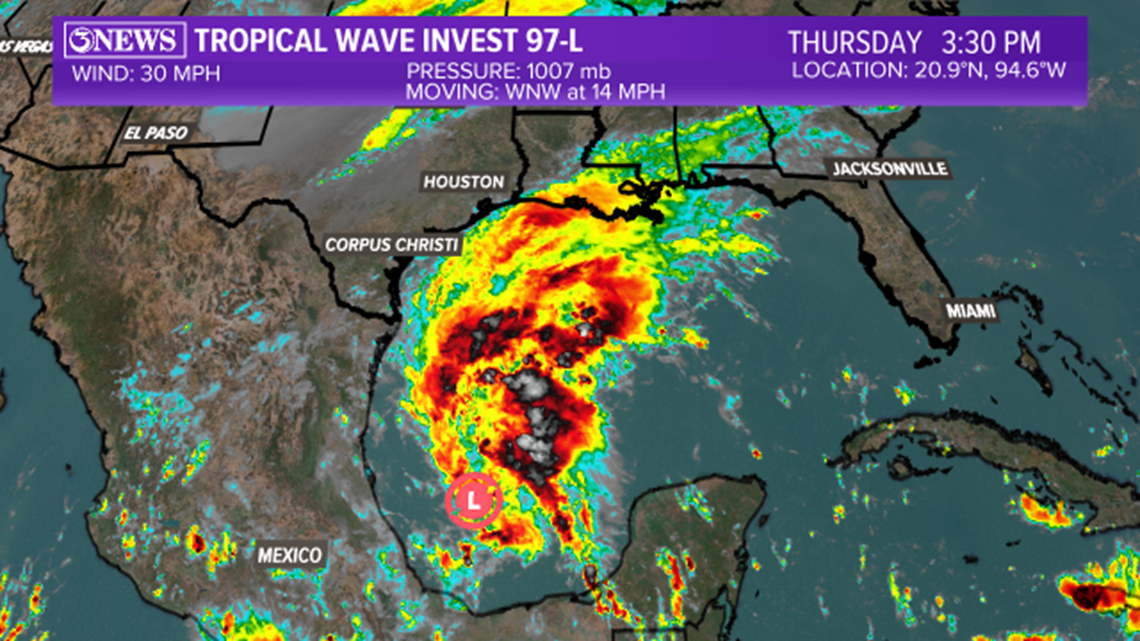 WEATHER BLOG: Tropical disturbance in the Gulf of Mexico | kiiitv.com