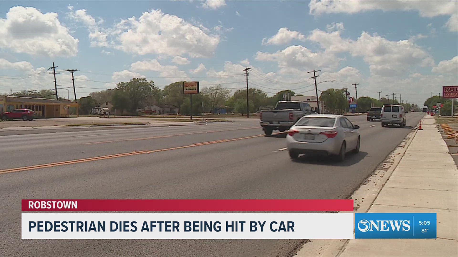 Pedestrian dies after being hit by car in Robstown | kiiitv.com