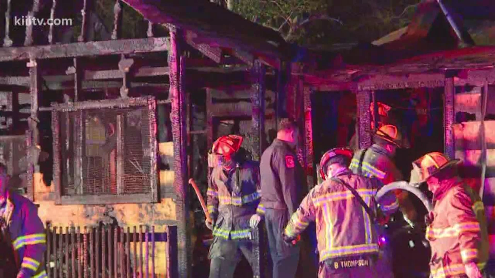 Firefighters battle overnight house fire