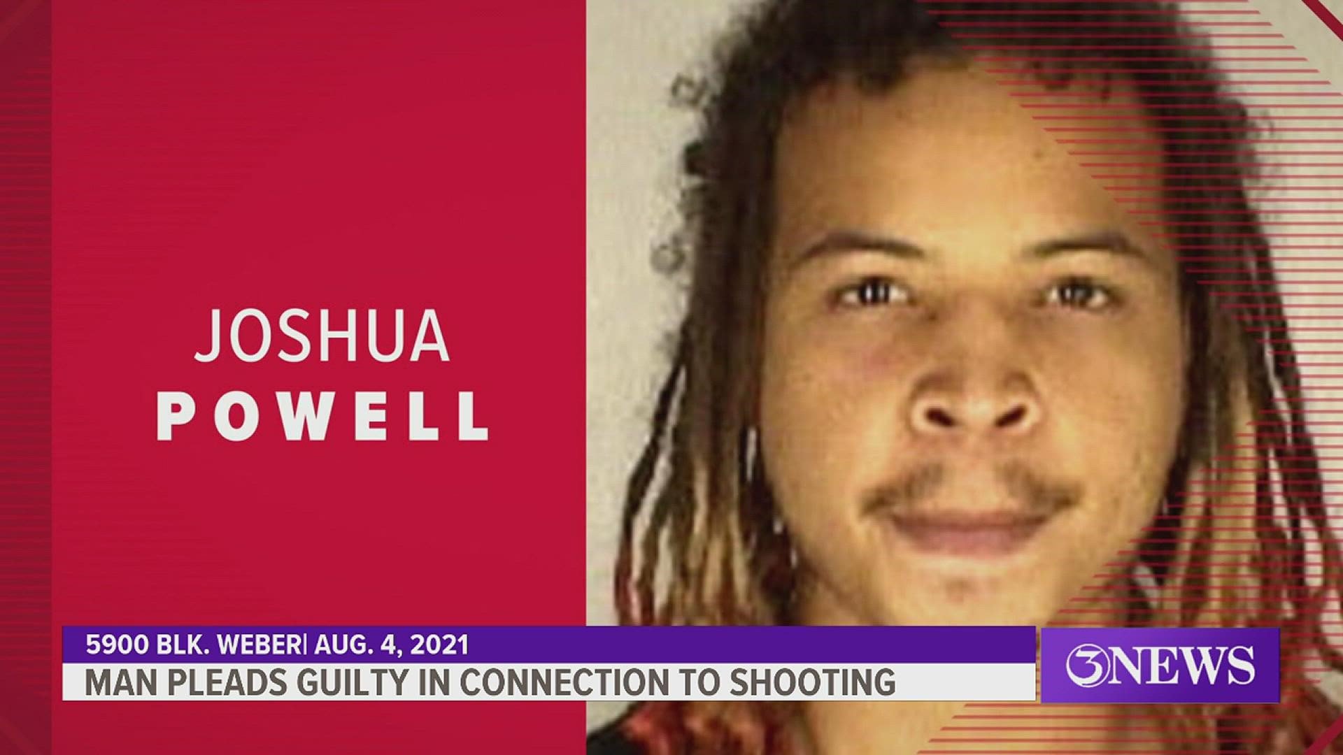 Powell was accused of opening fire on police officers responding to a Corpus Christi disturbance call in August 2021.