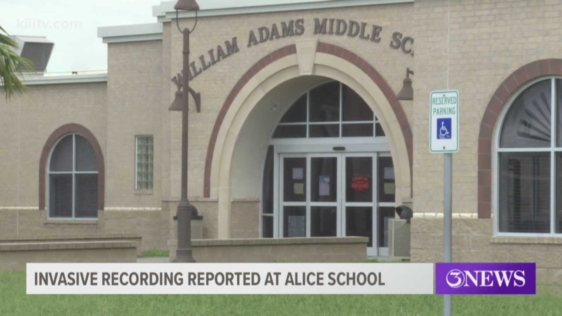 Officials are looking into a case of invasive recording at William Adams Middle School in Alice, Texas.