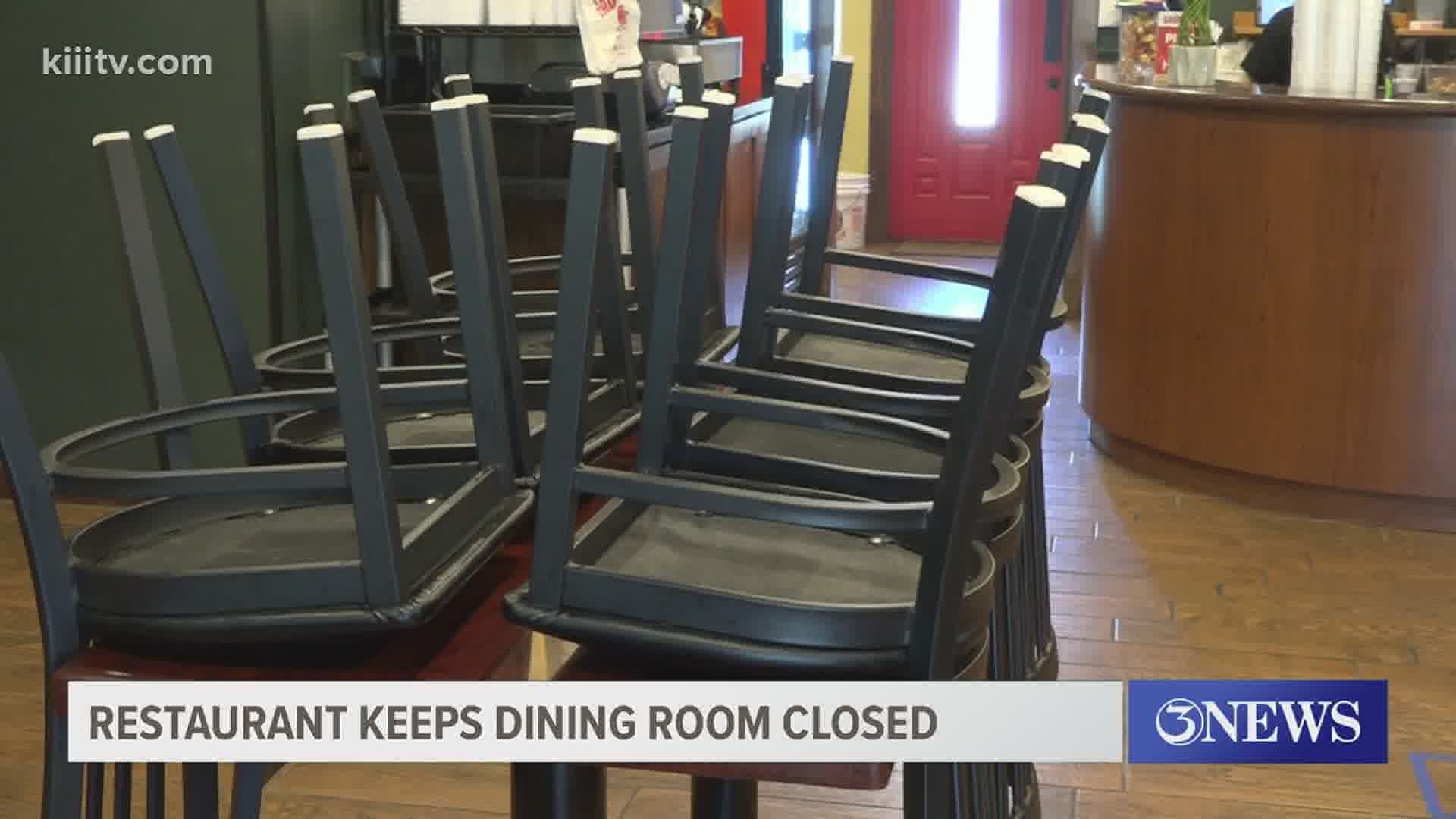 While some eateries have decided to reopen their dining rooms, others did not.