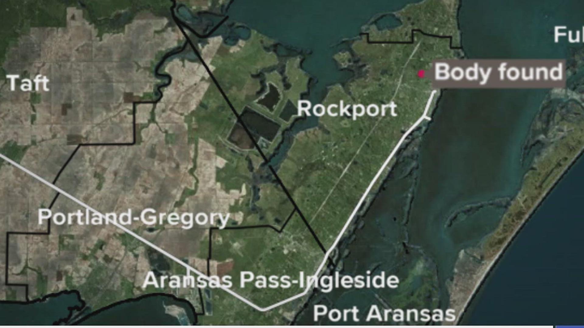 Rockport P.D. have said that the investigation is still underway as to how the person ended up in the water.