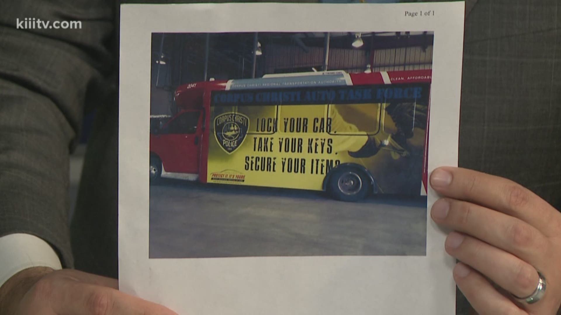 The Insurance Council of Texas (ICT) has joined the Corpus Christi Police Department in a crime prevention campaign aimed at preventing auto thefts and auto burglaries.  The program involves the creation and distribution of signs that read, LOCK your car,
