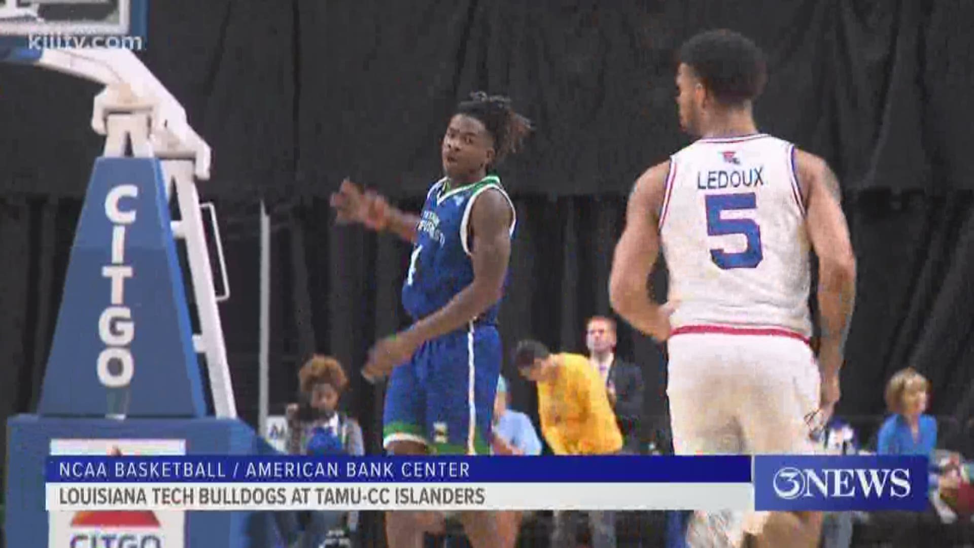 Texas A&M-Corpus Christi hung with the Bulldogs early before LA Tech eventually pulled away 82-49.