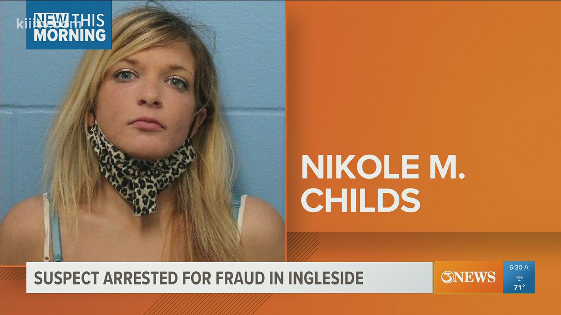 Nikole M. Childs has been arrested on multiple counts of fraud.