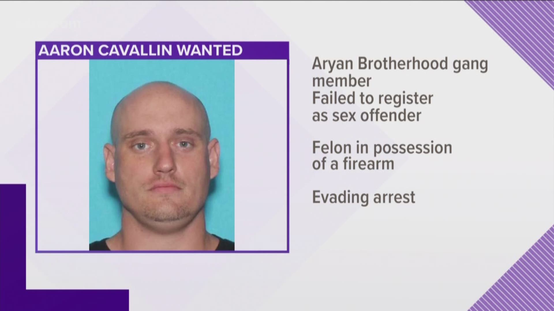 Police said Aaron Cavallin fled the scene of a disturbance near the Palms Apartments in Aransas Pass and was able to get away.