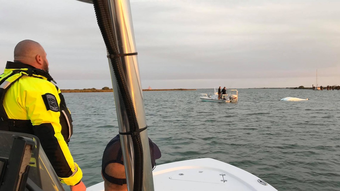 Aransas Pass Police Department Rescuers Pull One Man From Water After