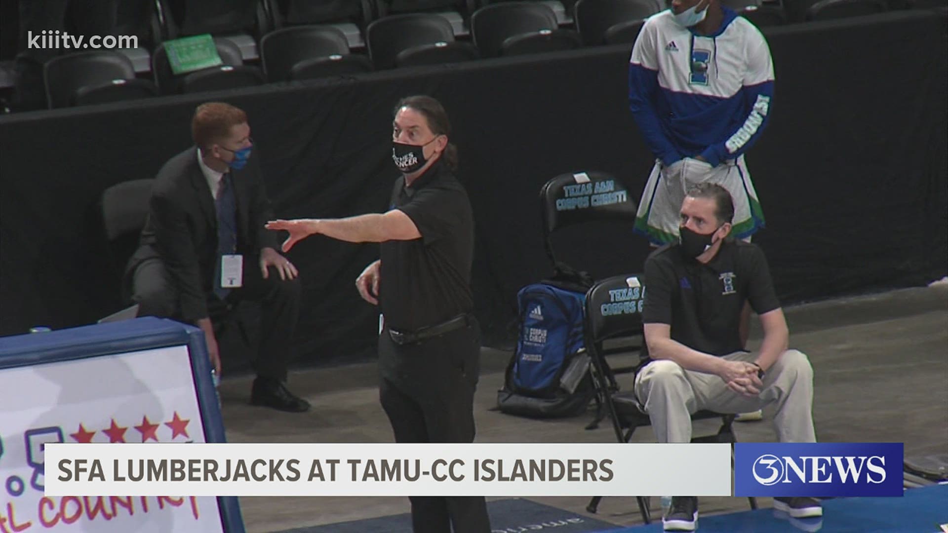Texas A&M-CC fell to the Lumberjacks 84-75 after coming off two postponed games due to COVID-19. The Islanders were without Head Coach Willis Wilson.