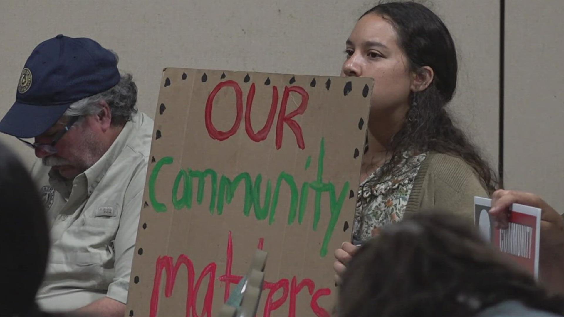 Several residents brought their concerns before TCEQ officials during the public comment portion of the meeting.