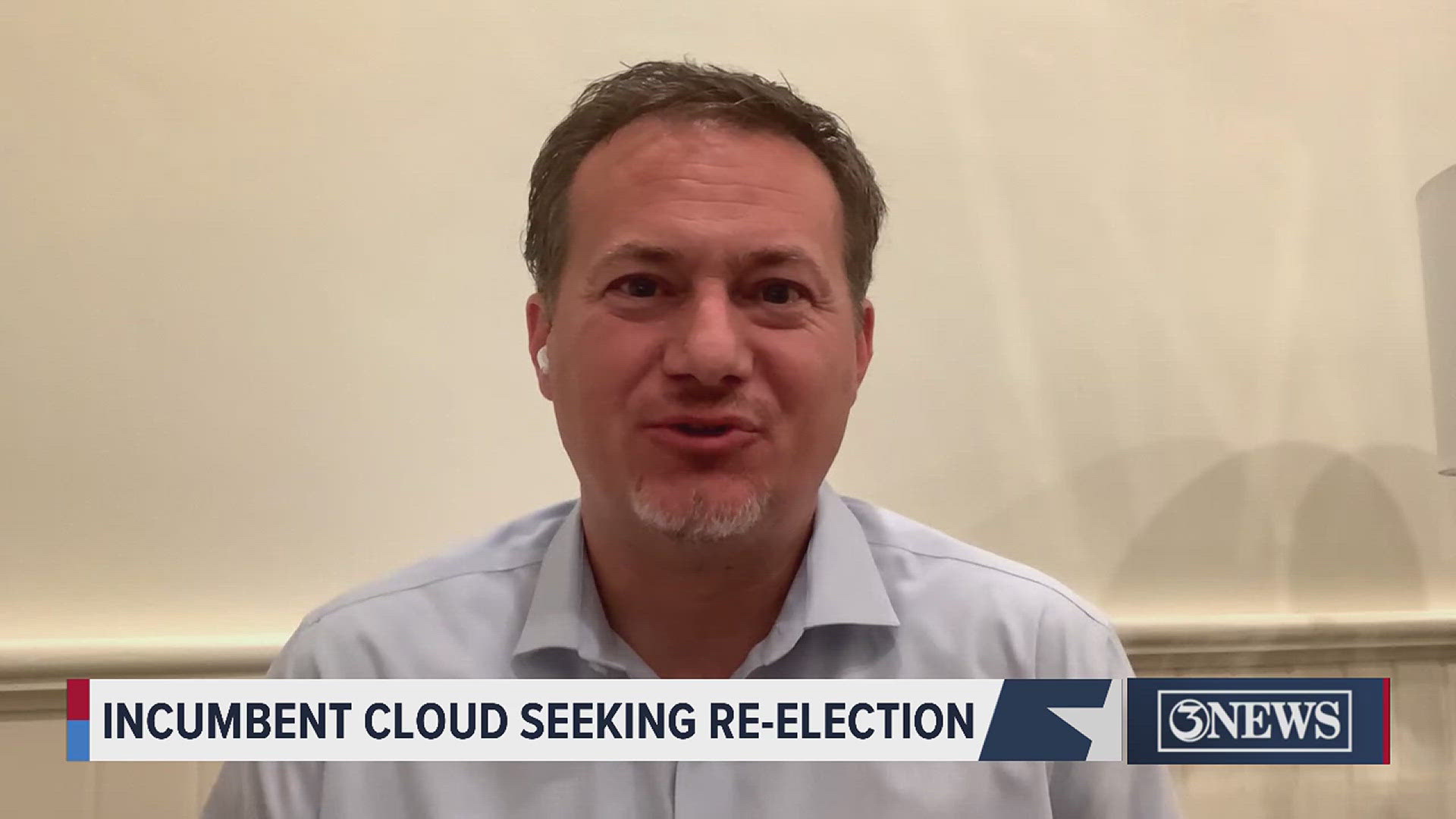 Incumbent Congressman Michael Cloud talks about seeking reelection. 