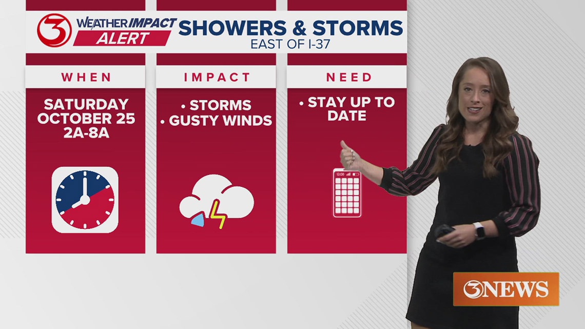 Weather Impact Alert: Thunderstorms in South Texas tonight and Saturday morning