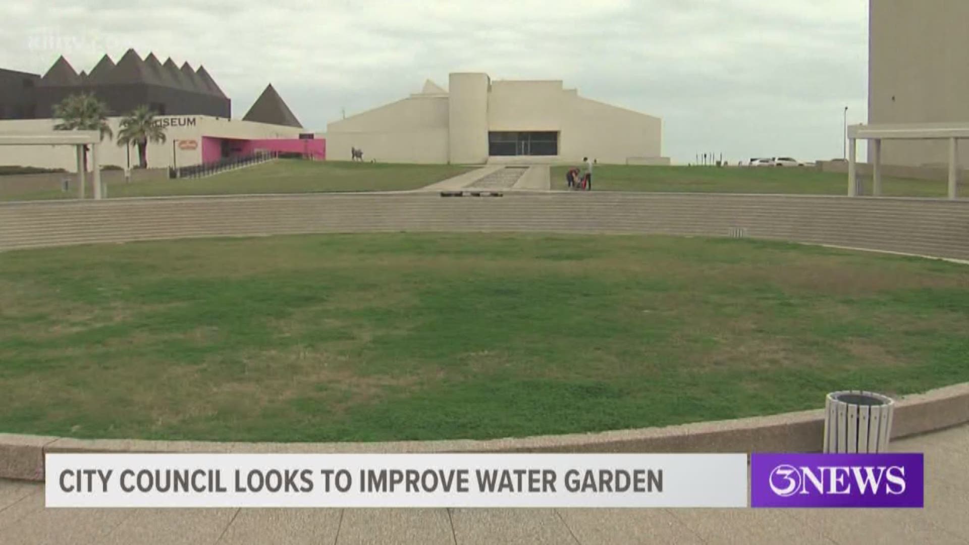 The City of Corpus Christi approved this week a design contract to look at different ways to improve the Water Garden downtown.