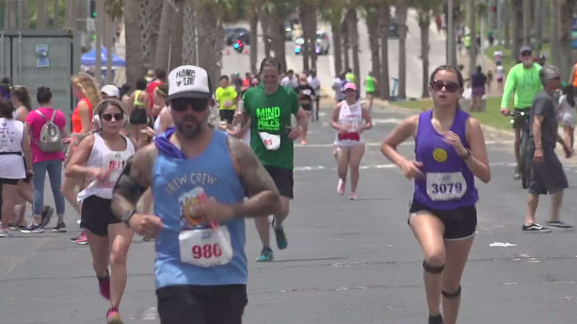 There were over 8,000 runners that participated in the 26.2-mile race.