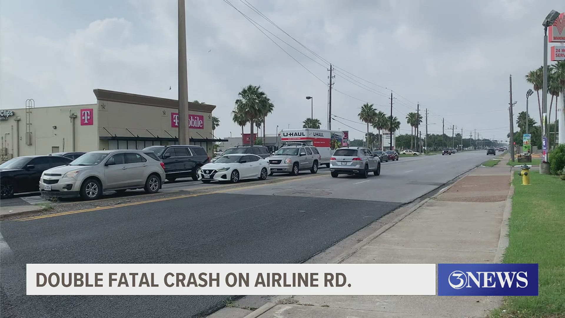 A major car crash on Airline Road leaves two dead