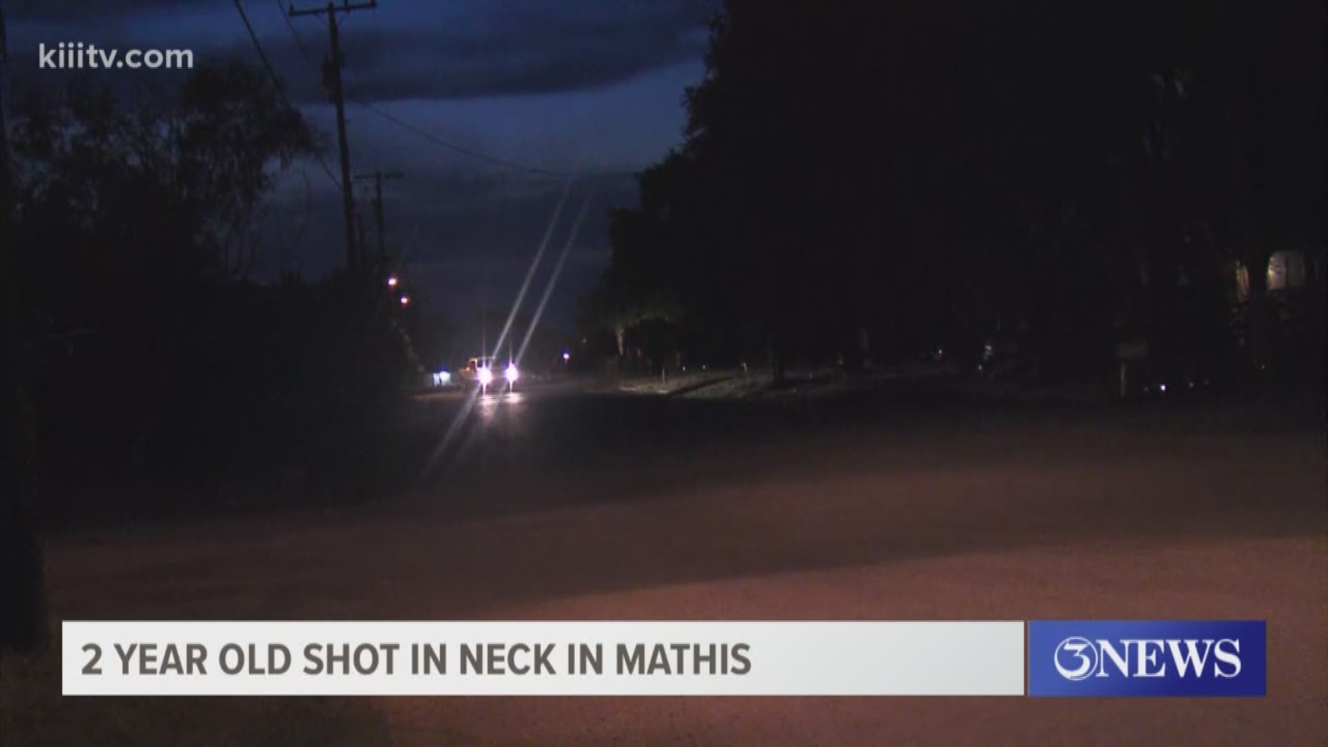 Mathis Police are investigating a shooting that sent a 2 year old to the hospital with a gunshot wound to the neck.