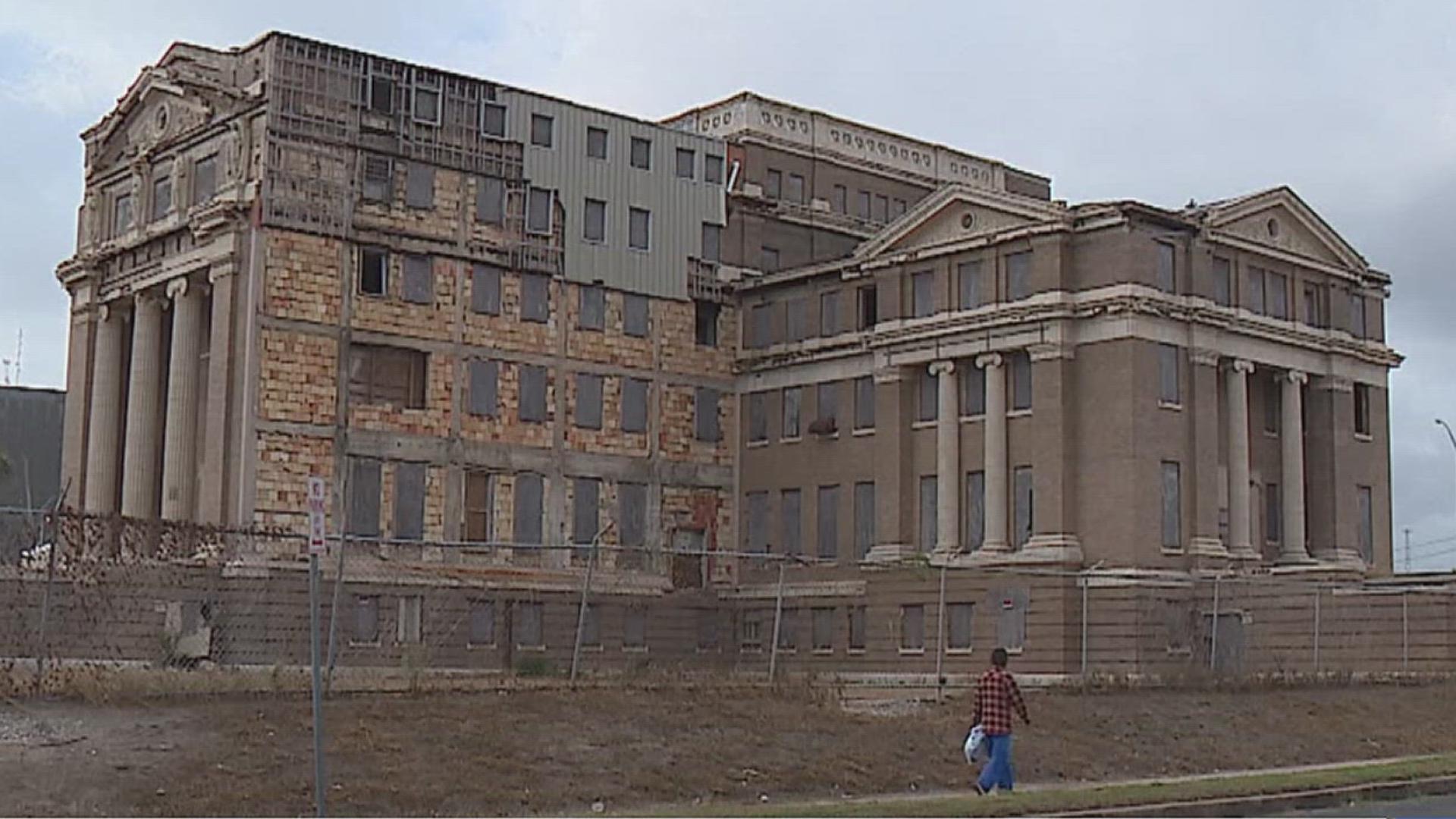 According to Commissioner Joe Gonzalez, it is up to the Texas Historical Commission to let them knock it down.