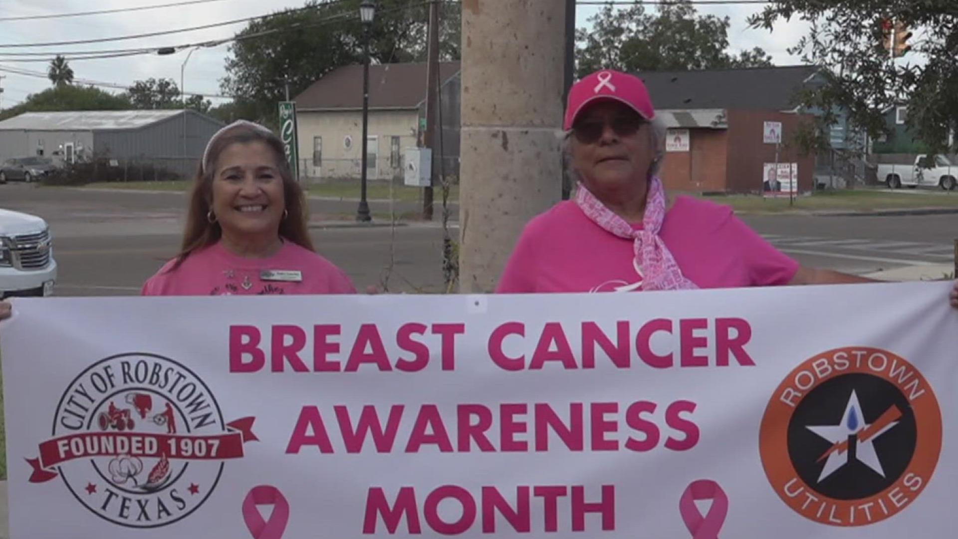 Robstown took the streets to walk in memory of loved ones who passed away from breast cancer and in support of those who are battling the disease right now.