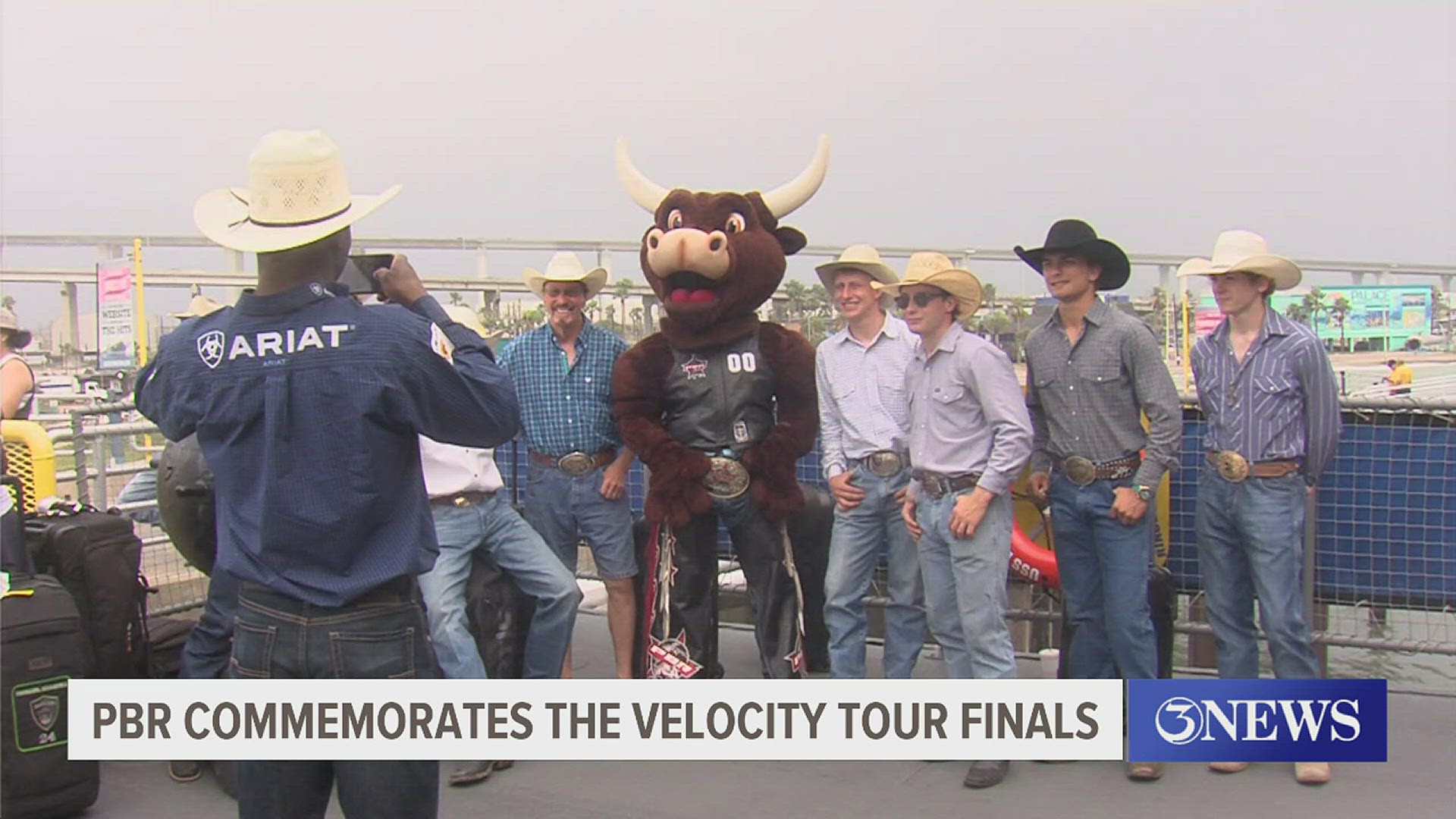 The event kick off was held aboard 'The Blue Ghost' on Friday morning with the PBR's top bucking bulls and Velocity Tour's most esteemed rider Michael Lane!