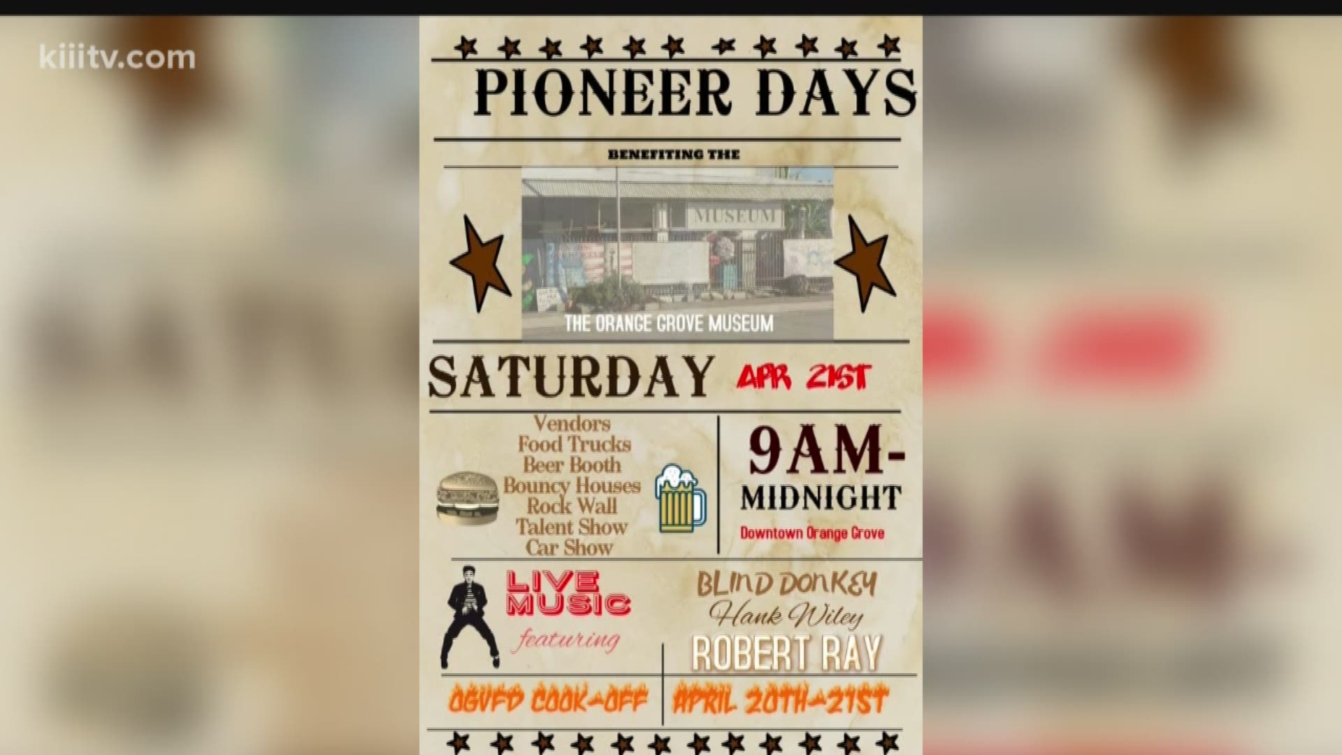 Celebrate more than 100 years of South Texas history at the Annual Orange Grove Pioneer Days.