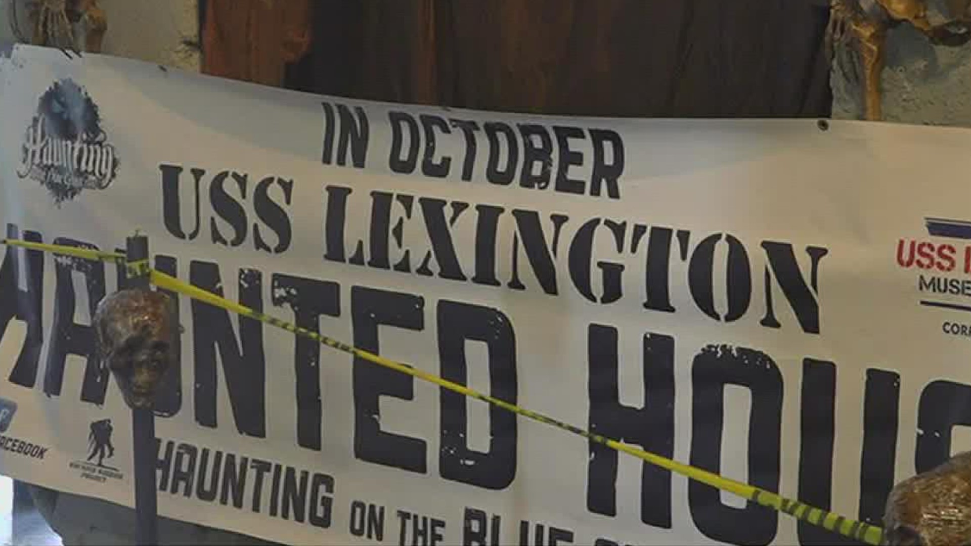 USS Lexington Museum's "Haunting on the Blue Ghost" haunted house opens Friday night.