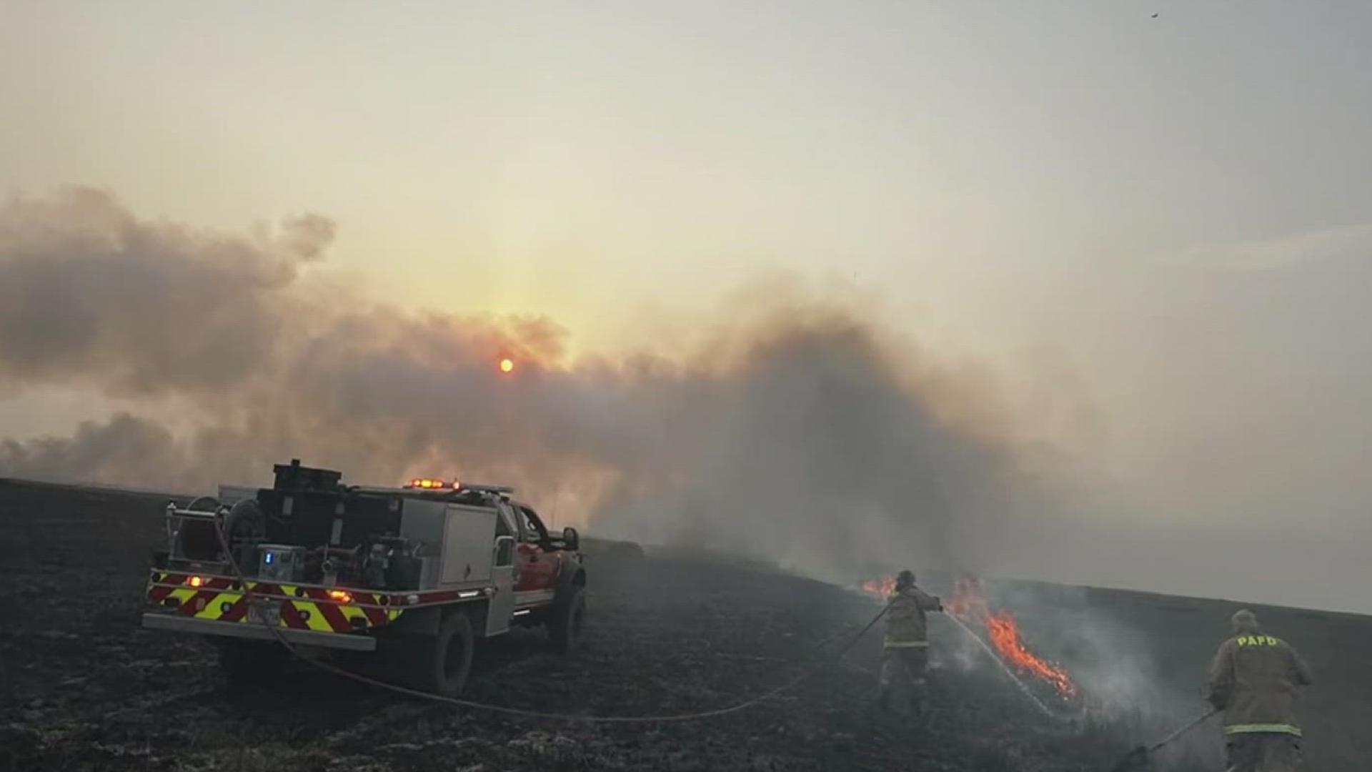 ESD No. 2 station was one of the departments battling wildfires that broke out on Padre Island over Memorial Day weekend.