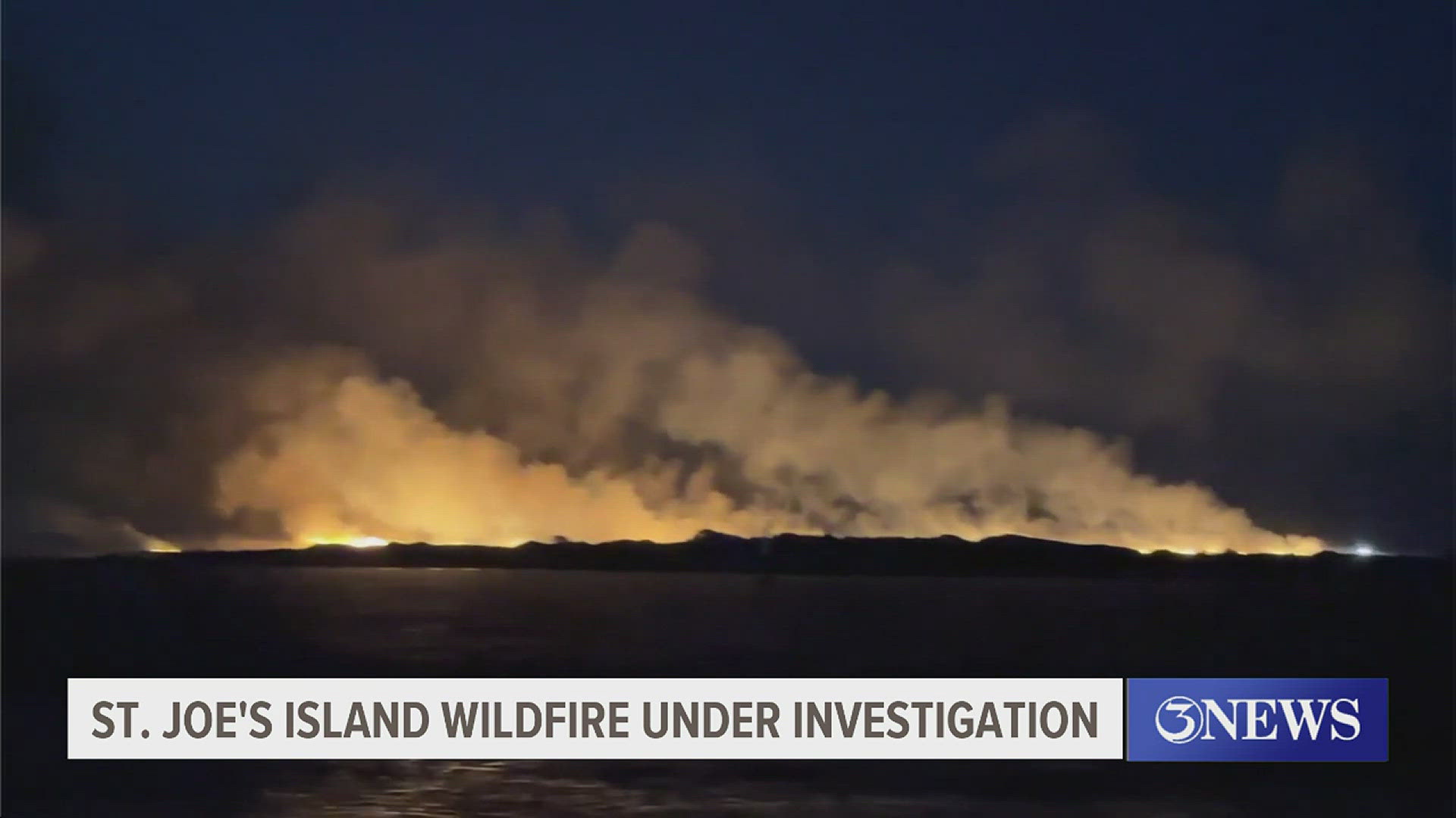 Officials are investigating a fire that broke out on San José Island near Port Aransas.