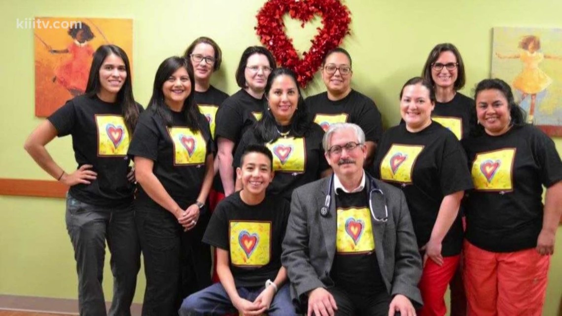 Driscoll Children's Hospital tshirt says 'Love' in 20 languages