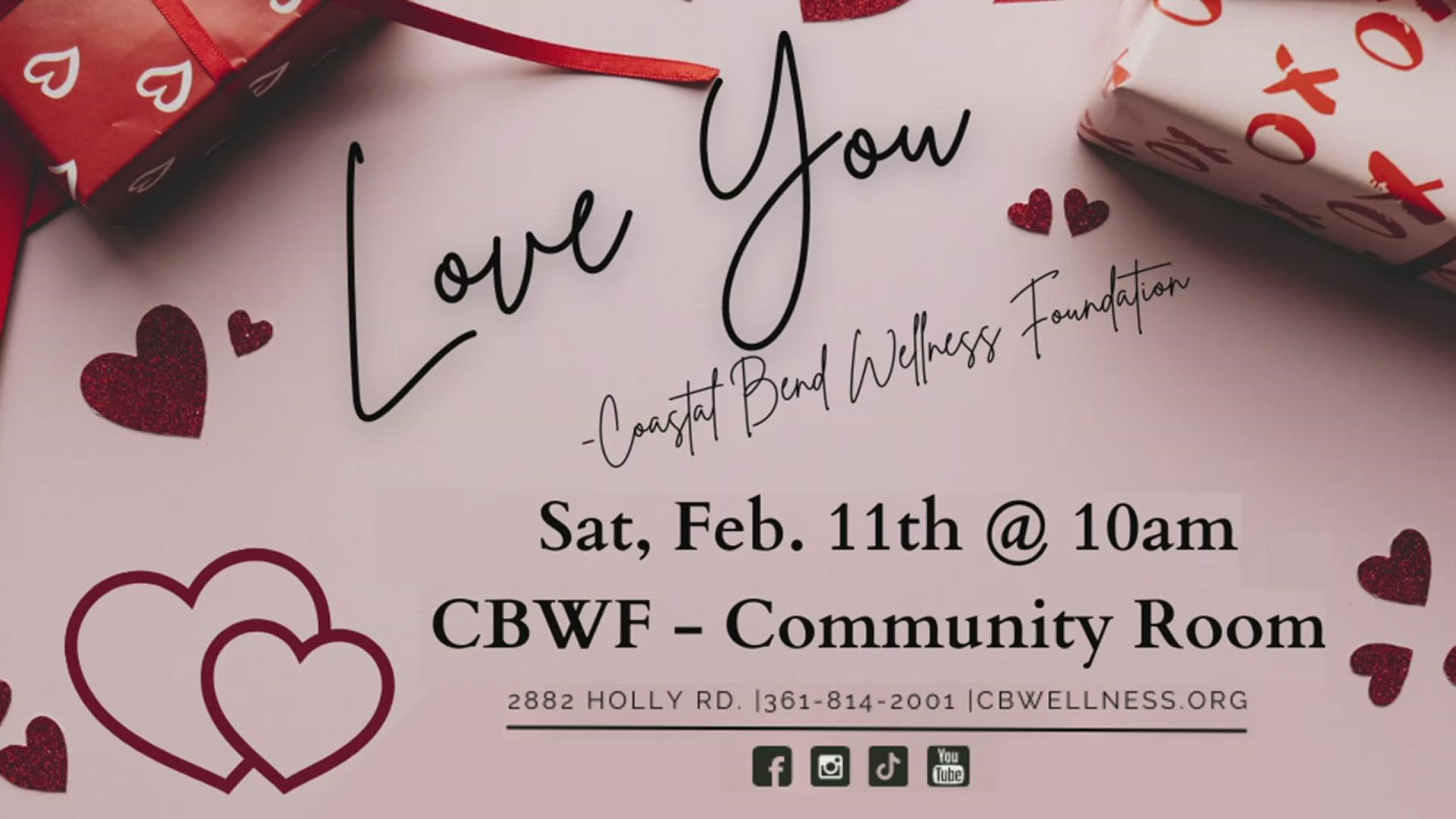 Michaela Flores of the Coastal Bend Wellness Foundation joined us live to share how you can show yourself love through their "Love You" self-care event.
