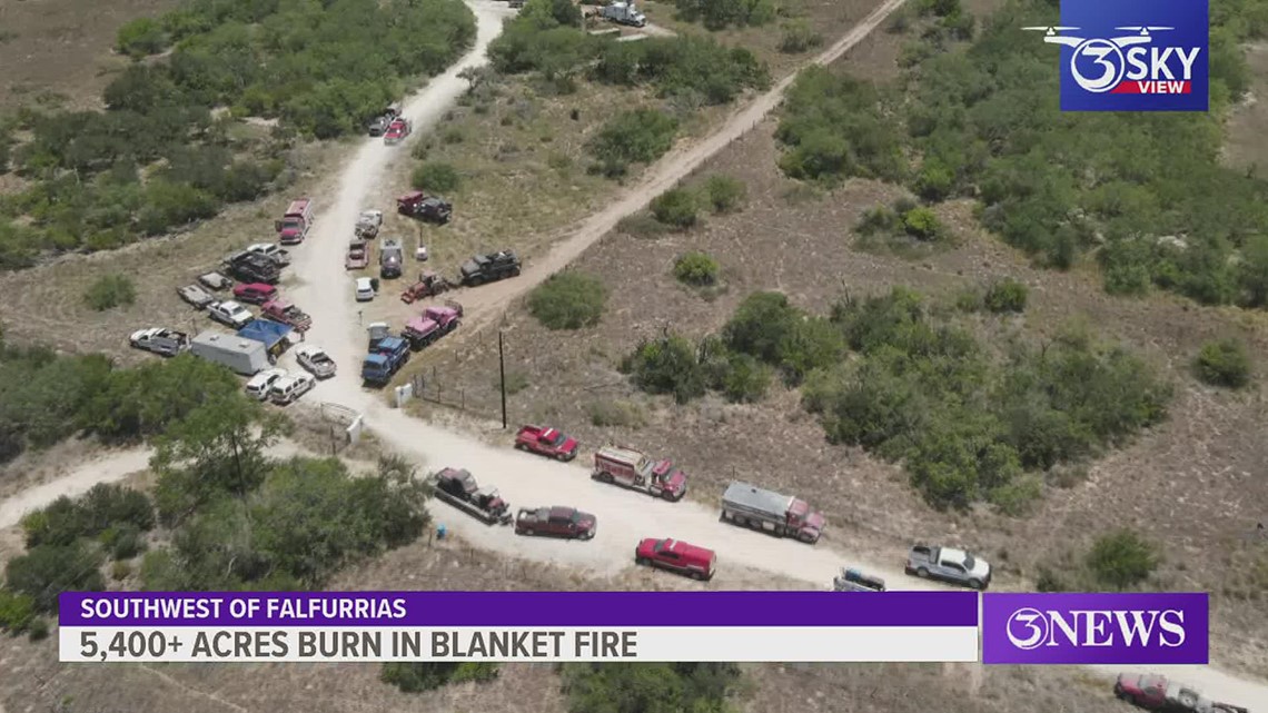 Blanket fire near Falfurrias grows to 5,450 acres