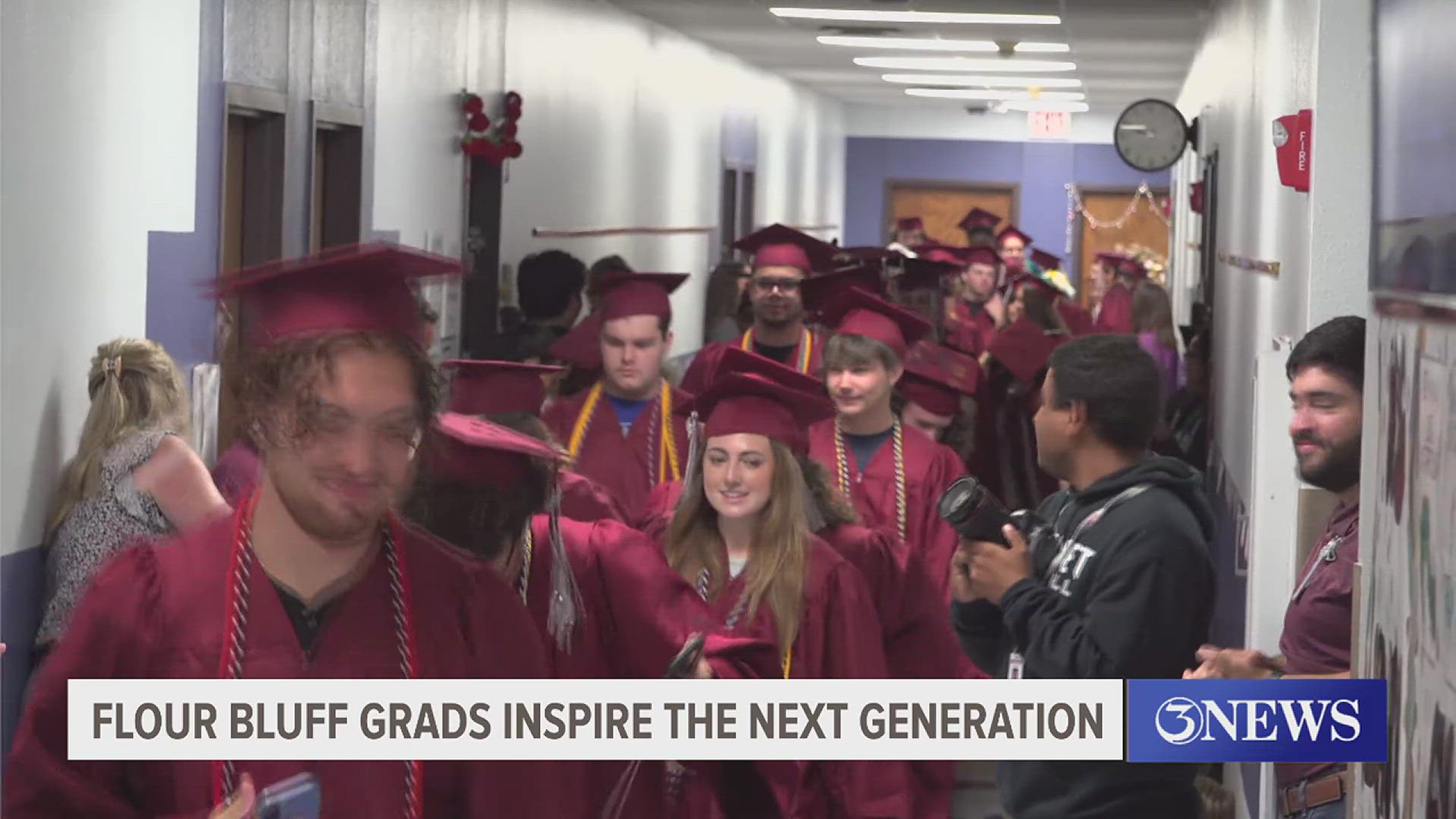 The tradition takes place every year to inspire younger students.