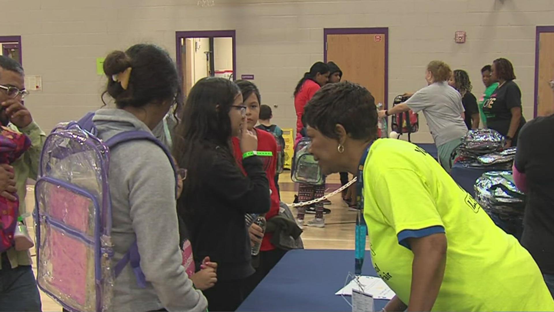 The event provided kids with backpacks full of school supplies and more resources to help get them ready for the fall.