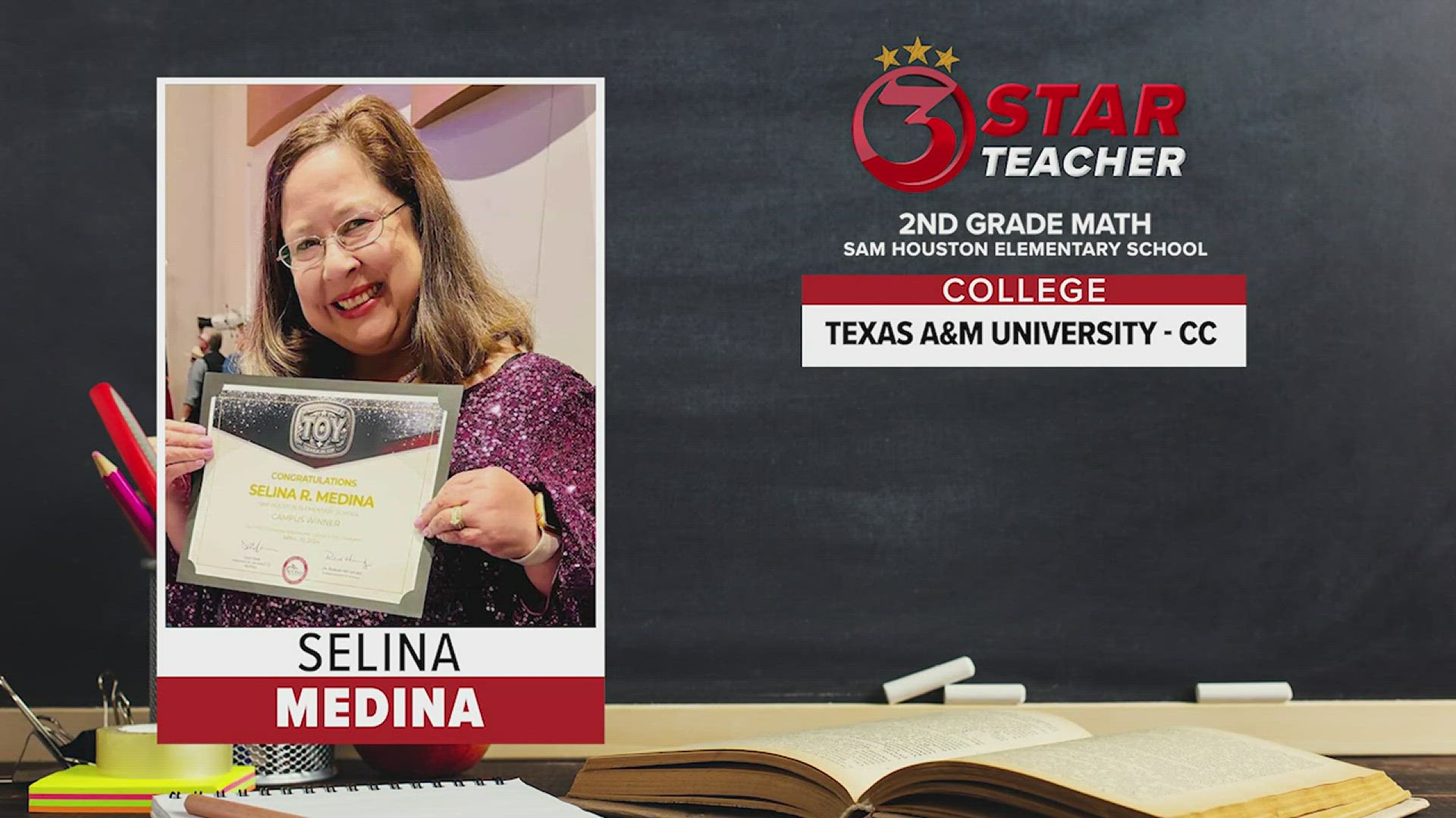 Selina Medina has been a teacher for 24 years and counting! Her peers say she is a pure joy to work with.