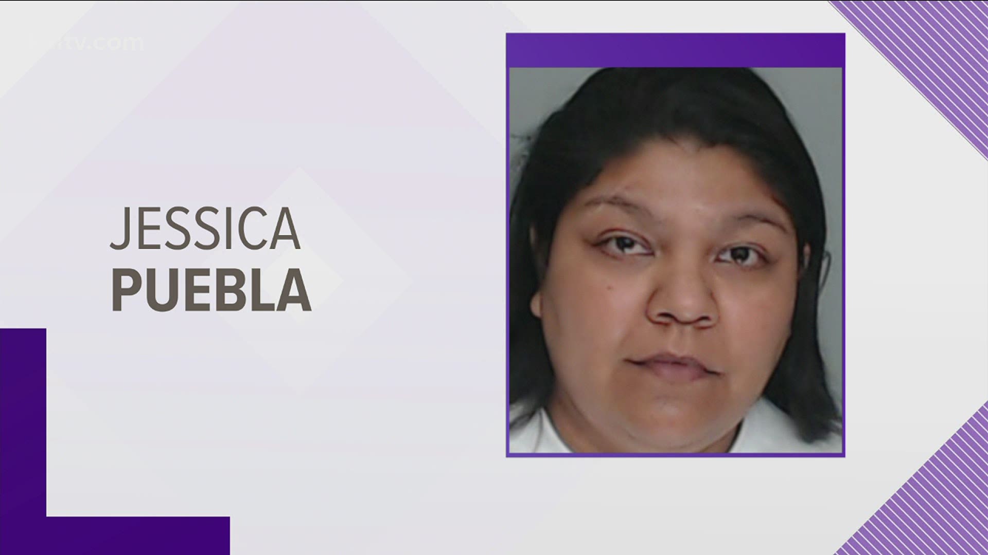 33-year-old Jessica Puebla was arrested on aggravated assault and failure to identify as a fugitive.
