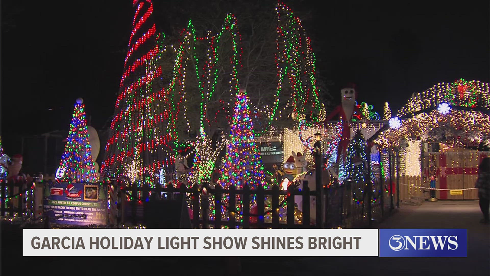 For nearly a decade the Garcia family has put on this light show for the Corpus Christi area. The show will run through Christmas