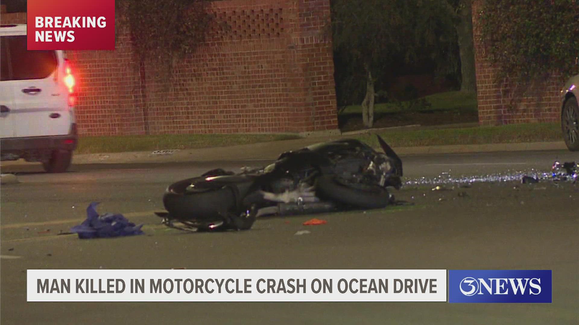 3NEWS has crews on scene who said the incident took place around 8 p.m. when a vehicle hit a motorcyclist.