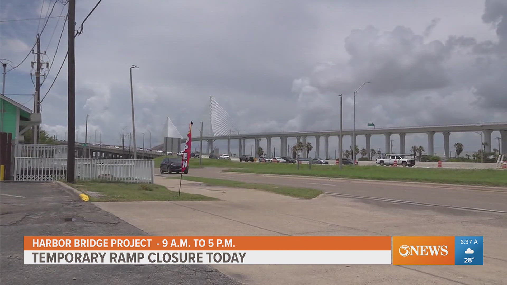 Corpus Christi Harbor Bridge work closes IH-37 ramp Tuesday | kiiitv.com