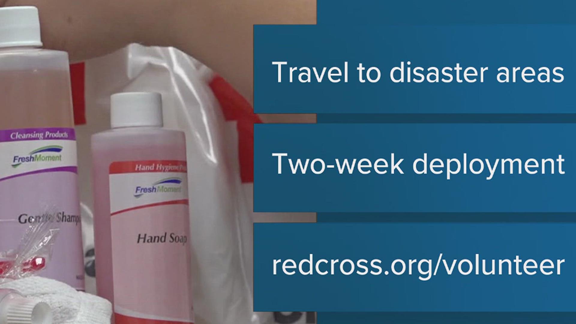 You can sign up for the two-week volunteer deployment at redcross.org/volunteer.