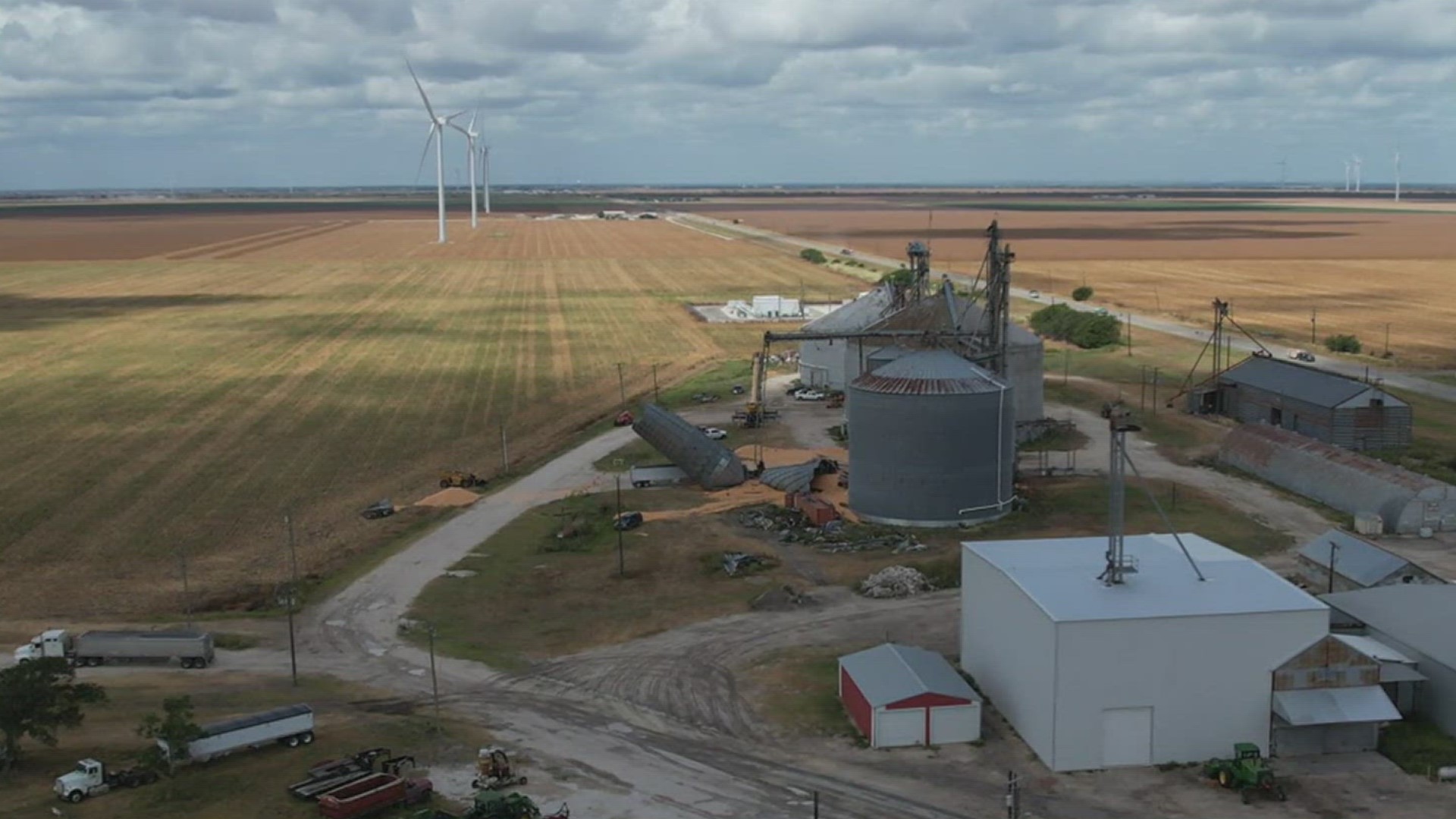 An eyewitness to Tuesday's incident told investigators that one of the three victims was on top of the grain silo, while the other two were on the ground.