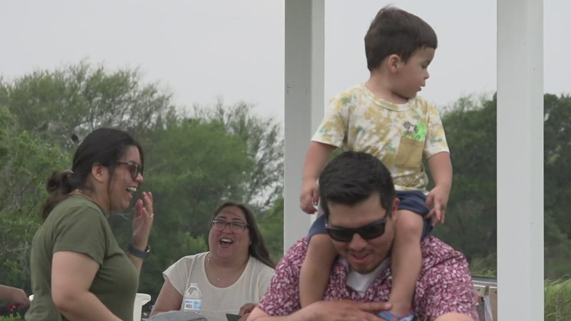 The Easter tradition continued for dozens of families Sunday at Labonte Park.