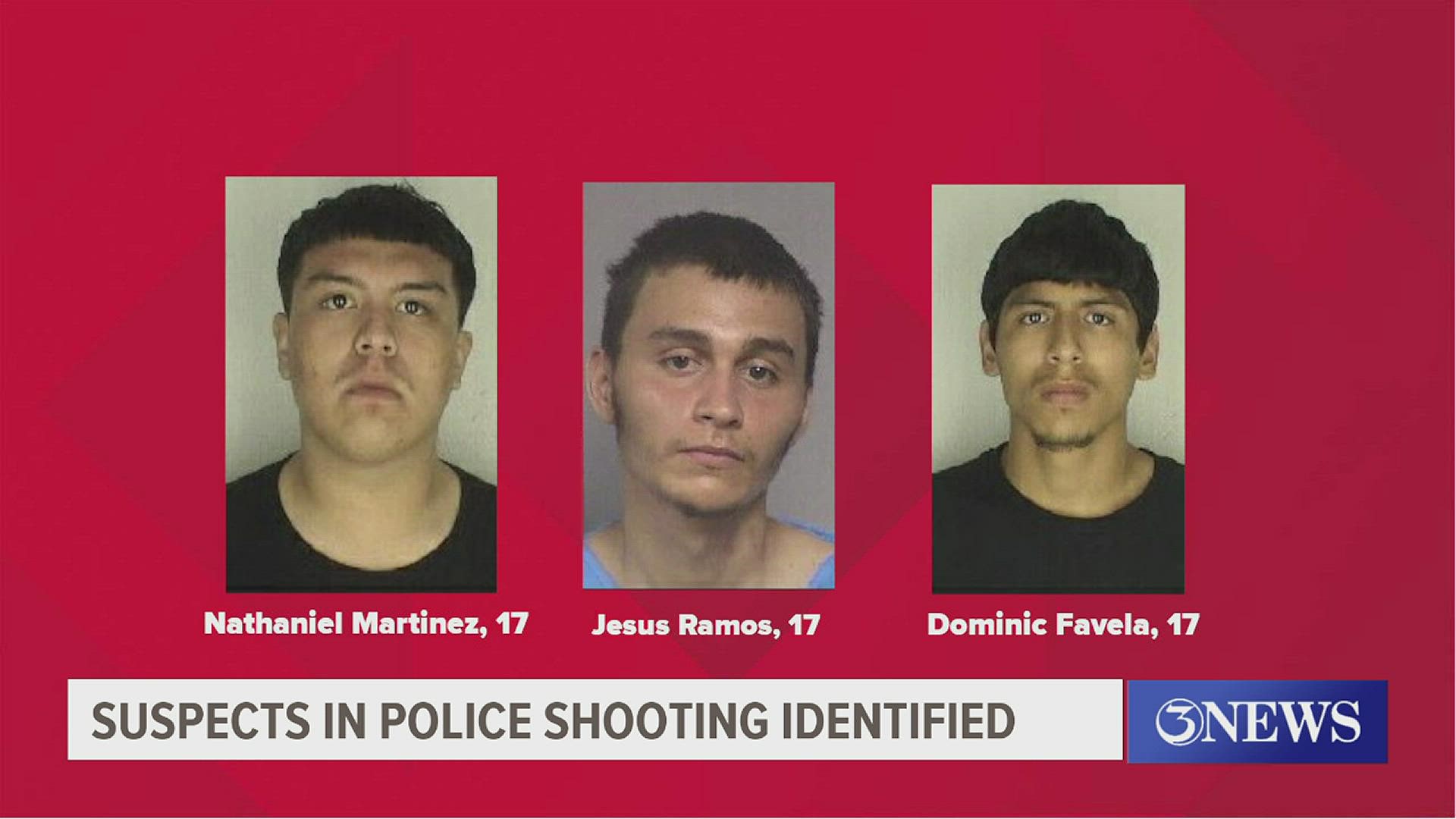17-year-old Jesus Ramos, Nathaniel Martinez, and Dominic Favela will face multiple charges.