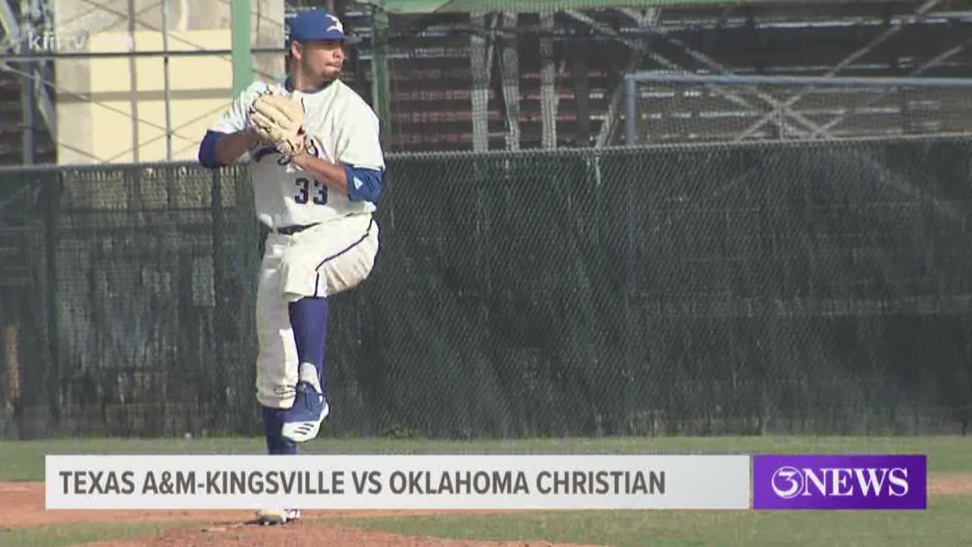 Texas A&M-Kingsville clinched the series over Oklahoma Christian with a 15-8 game two win.