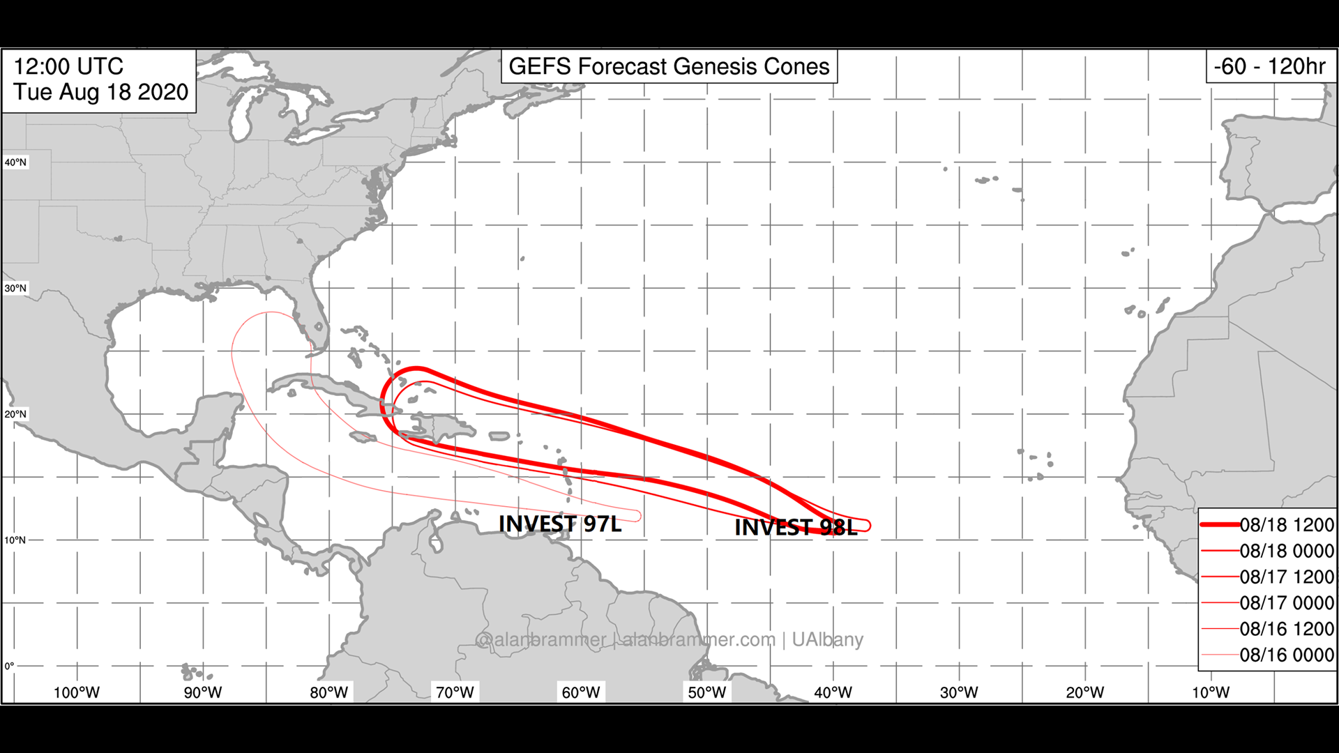 Tracking The Tropics Forecast Cones