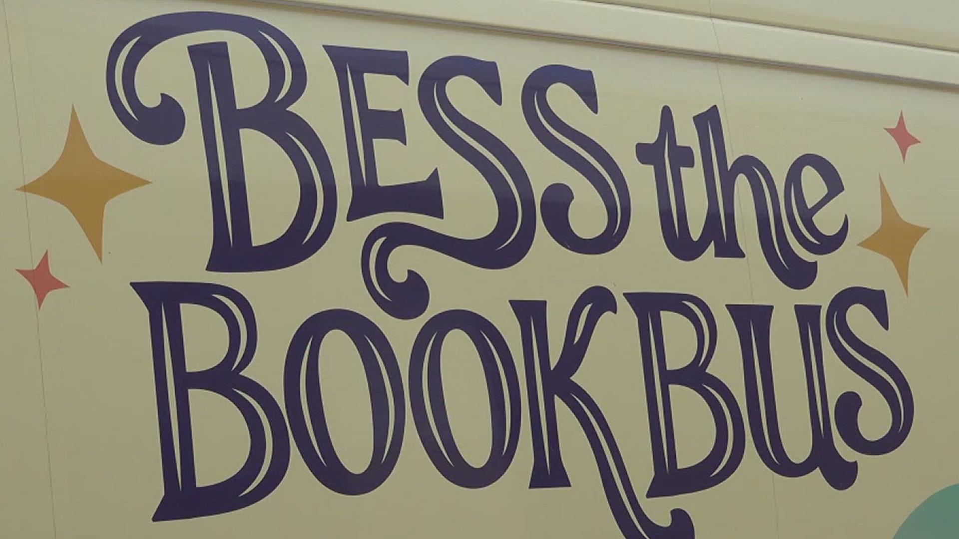 Students at Los Encinos got to pick out free books Monday.