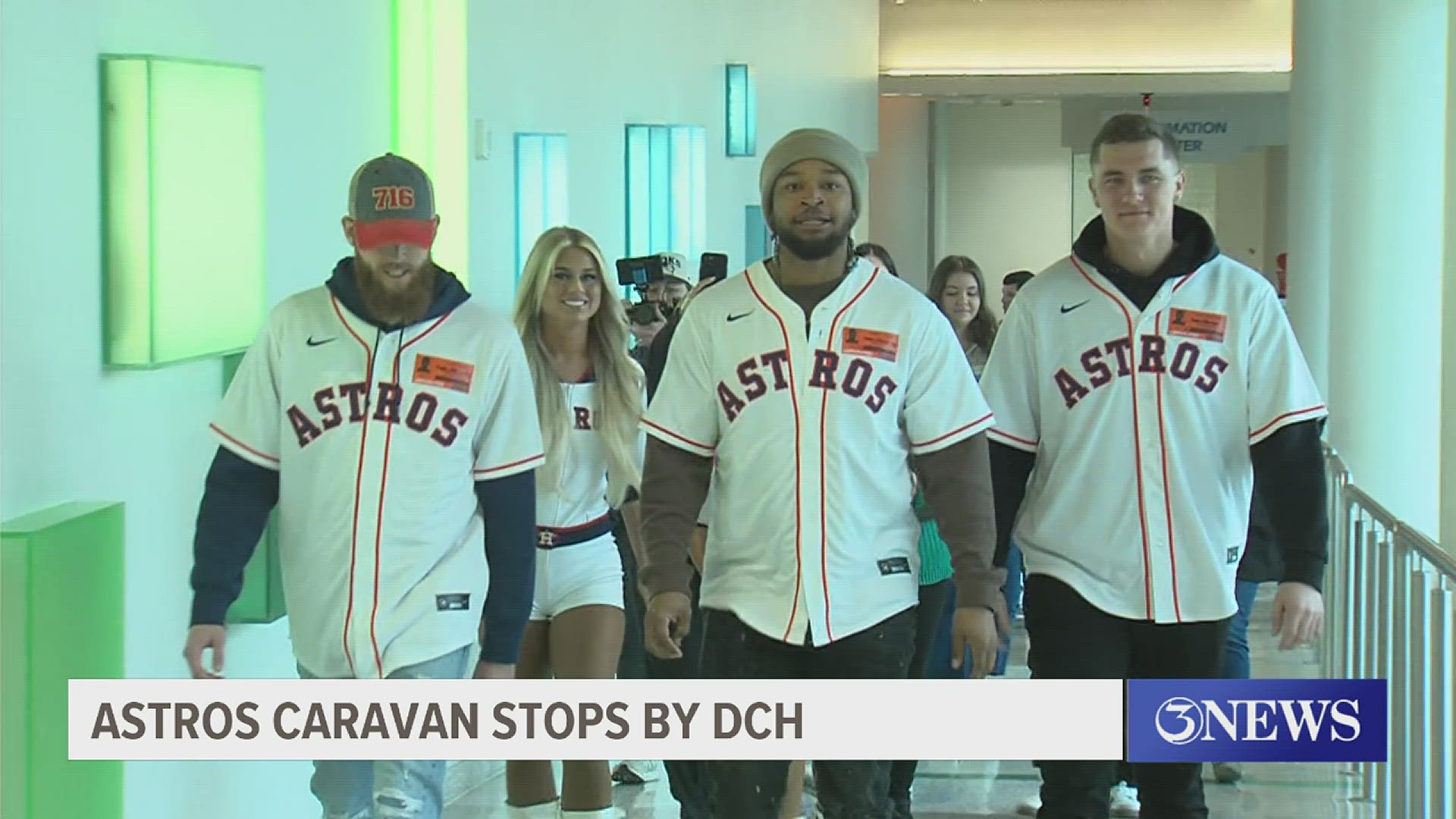 Astros players Hunter Brown, Corey Julks and Shawn Dubin paid a visit to the kids Wednesday afternoon.