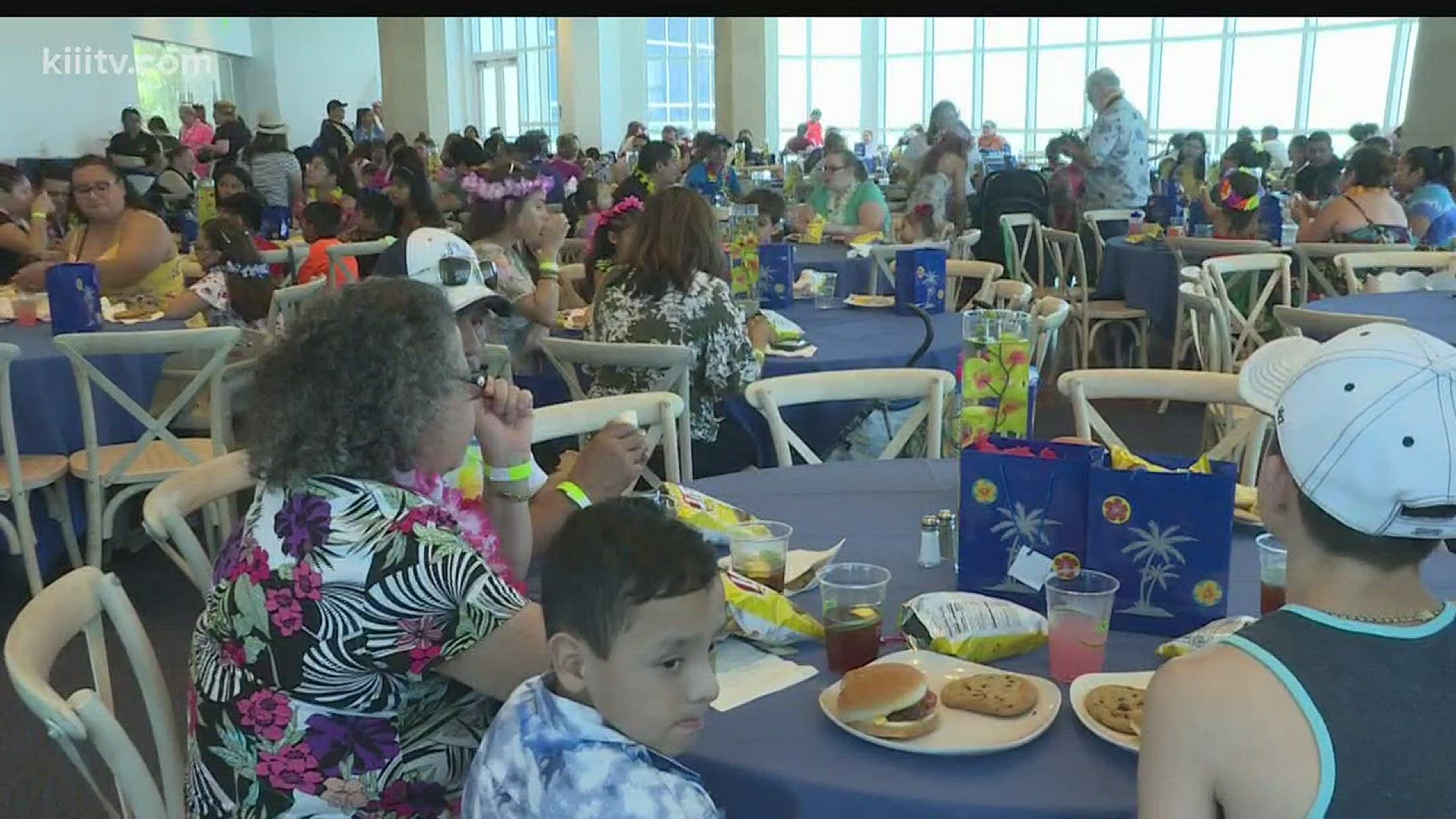The Texas State Aquarium played host Friday to a special reunion with patients from Driscoll Children's Hospital.