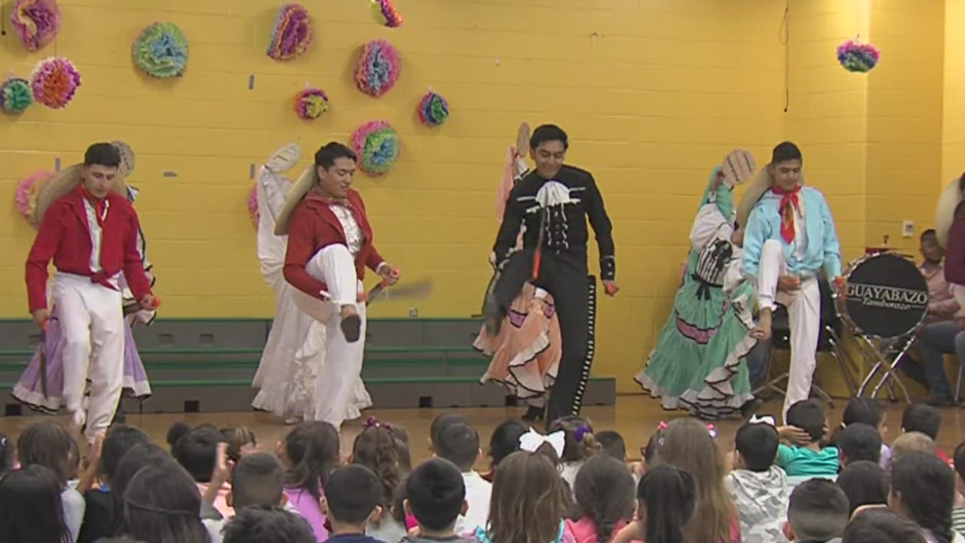 Danza Folklórica De Zacatecas performed for students Thursday, with the group having traveled around the world.