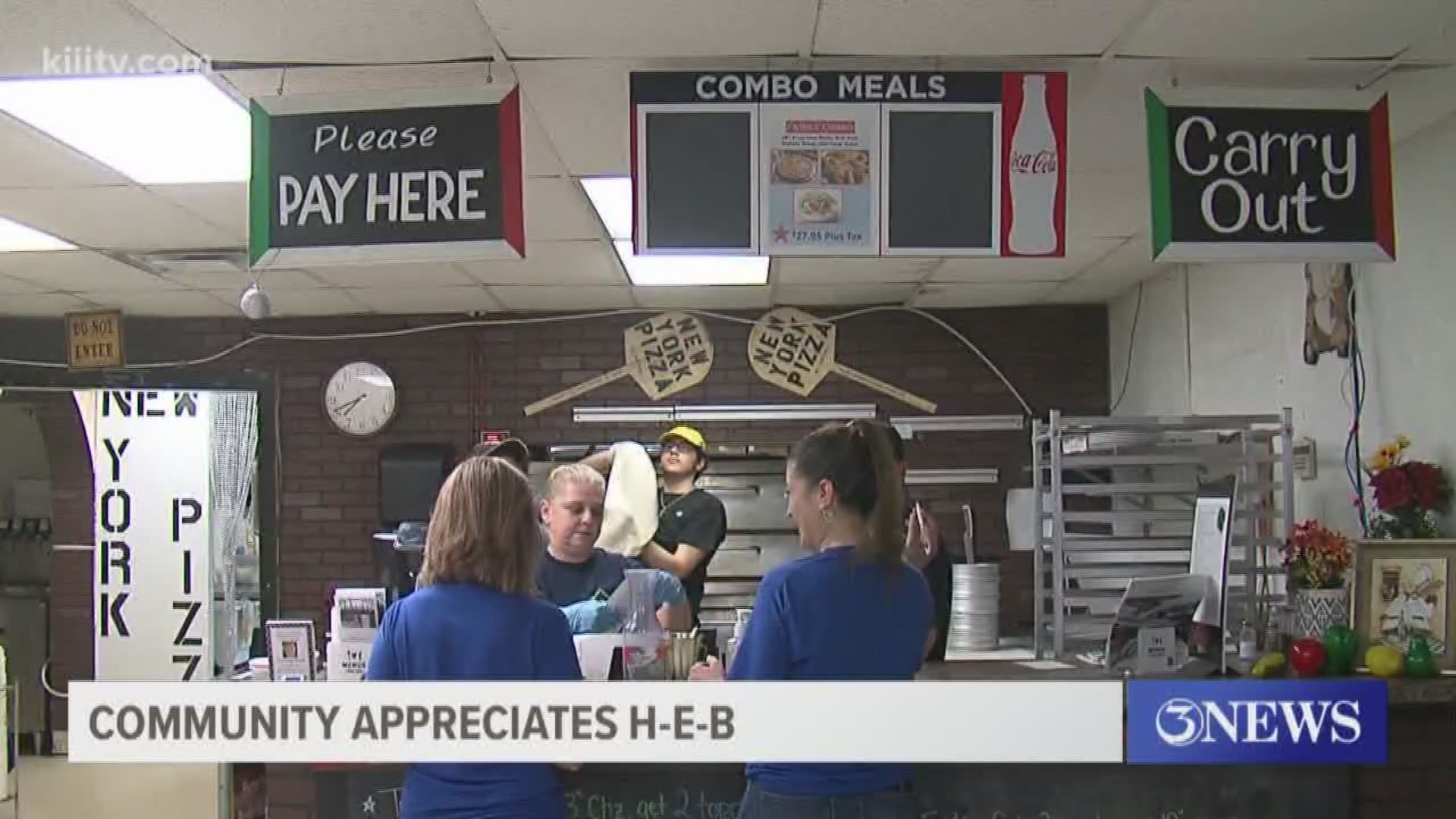 TLC Medical Center buys Authentic New York Pizza for HEB employees